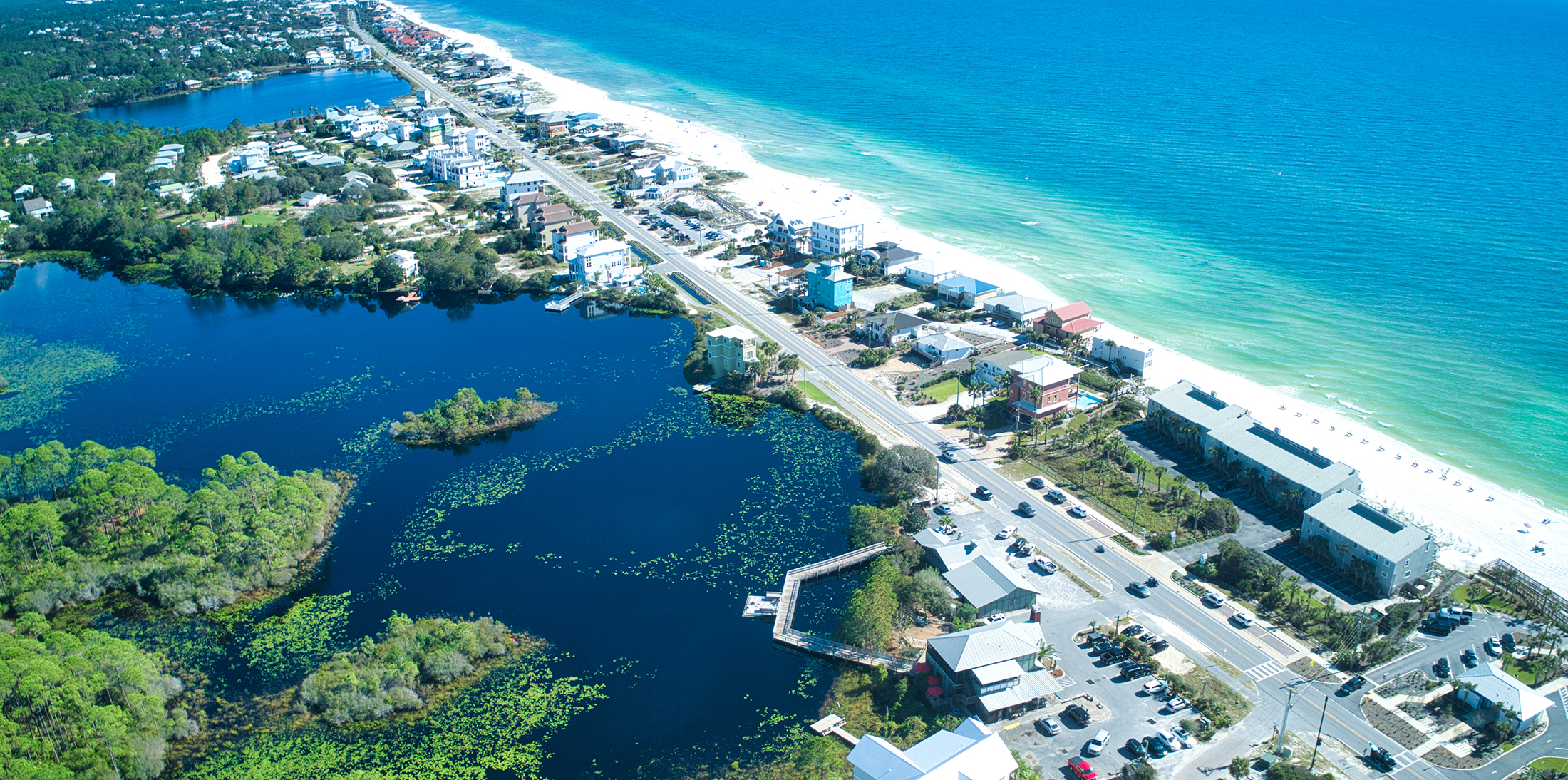 Coastal neighborhood near the beach in Northwest Florida