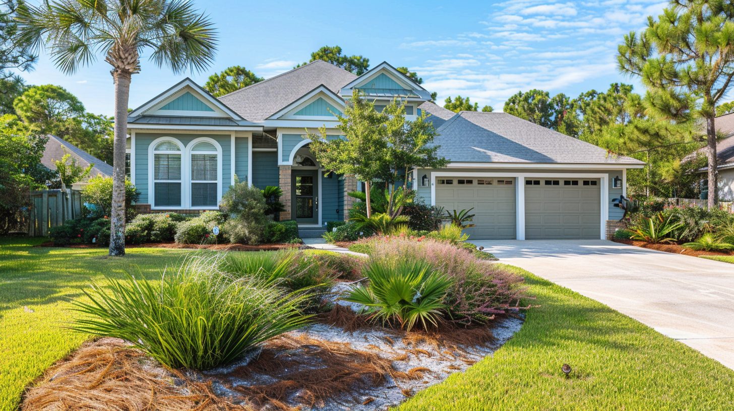 Well-prepared Northwest Florida home with strong curb appeal before listing for sale